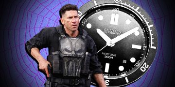 Punisher ve Spider-Manovi nosí vojenské hodinky Sangin